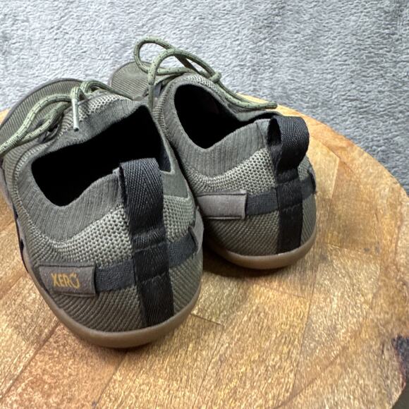 Women’s Xero Barefoot Shoes 9.5 Green Brown Oswego Knit Low Minimalist Flat Foot - Picture 3 of 8